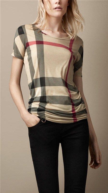 burberry women's t shirt|Burberry plaid shirt women's.